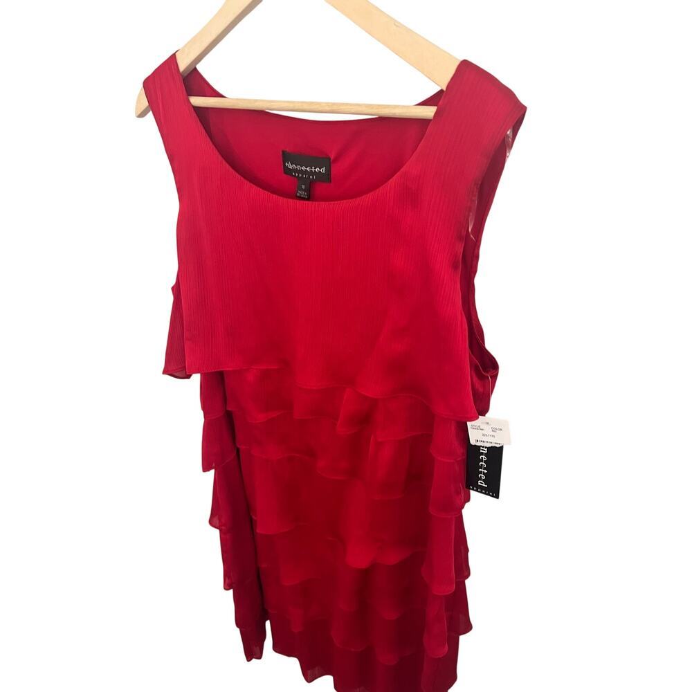 CONNECTED APPAREL LAYERED SLEEVELESS PARTY DRESS SIZE 18 NWT - Picture 5 of 7